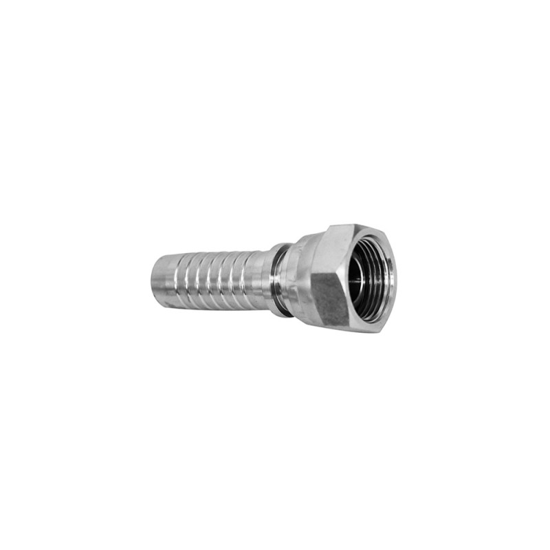 FEMMINA DIRITTA 3/8" GAS PER TUBO 1/4" SEDE PIANA