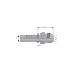 MASCHIO 7/16" JIC PER TUBO 3/16" SV37