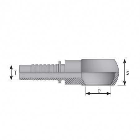 OCCHIO 1/4" GAS PER TUBO 3/16"