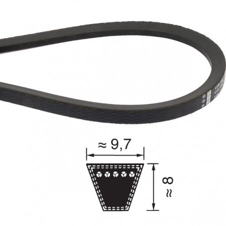 CINGHIA 9,7X1077 SPZ1077 TRAPEZOIDALE OPTIBELT