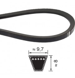 CINGHIA 9,7X837 SPZ837 TRAPEZOIDALE OPTIBELT