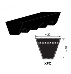 CINGHIA 22X2120 XPC2120 TRAPEZOIDALE DENTELLATA OPTIBELT