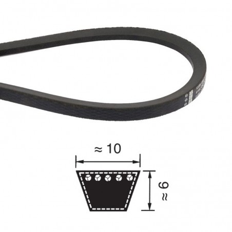 CINGHIA 10X875 Z35 TRAPEZOIDALE OPTIBELT