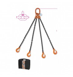 PENDENTE PER SOLLEVAMENTO 4BR. 6700 KG 2MT D.10 MM GANCI ACCORCIATORI 8094/10/2