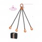 PENDENTE PER SOLLEVAMENTO 4BR. 2360KG 4MT D.6 MM GANCI SELF-LOCKING 8094SL