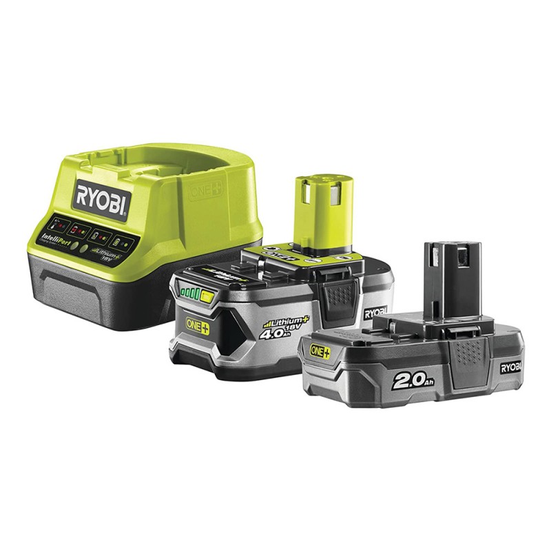 ENERGY KIT 18V CARICABATTERIE + 1 BATT. 4AH + 1 BATT. 2.0AH  RYOBI  RC1820-242