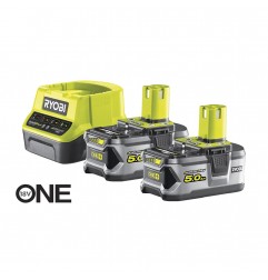 ENERGY KIT 18V CARICABATTERIE + 2 BATTERIA 5Ah  RYOBI  RC18120-250