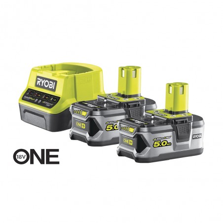 ENERGY KIT 18V CARICABATTERIE + 2 BATTERIA 5Ah  RYOBI  RC18120-250