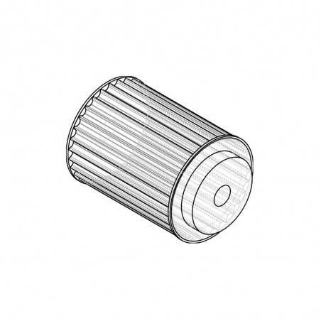 PULEGGIA DENTATA 8M 85 MM Z30 FLANGIATA ACCIAIO