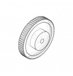 PULEGGIA DENTATA XL 037 Z60 SENZA FLANGIA ALLUMINIO