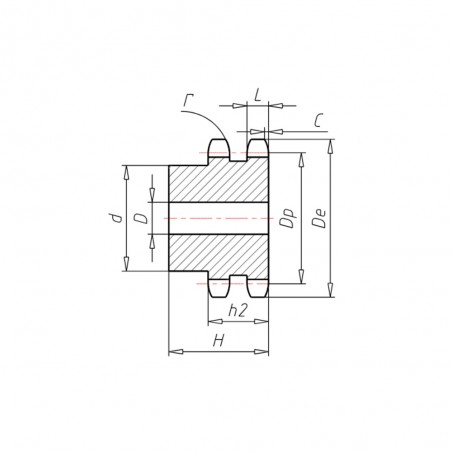 PIGNONE 1" DOPPIO Z 12