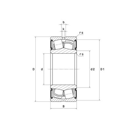 CUSCINETTO 40X80X28 ORIENTABILE A RULLI  10X22208EAW33EE SNR