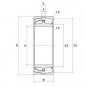 CUSCINETTO 120X200X80 ORIENTABILE A RULLI  24124EAW33 SNR