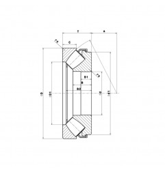 CUSCINETTO 140X240X60 ASSIALE ORIENTABILE A RULLI  29328E SNR