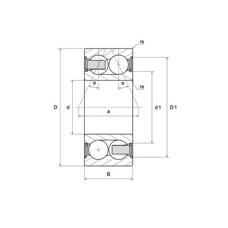 CUSCINETTO 12X32X16 2 CORONE DI SFERE CONTATTO OBLIQUO 5201 EEG15 SNR