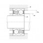 CUSCINETTO 12X32X16 2 CORONE DI SFERE CONTATTO OBLIQUO 5201 EEG15 SNR