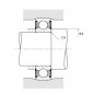 CUSCINETTO 17X40X12 1 CORONA DI SFERE ESTERNO BOMBATO 6203SEE SNR