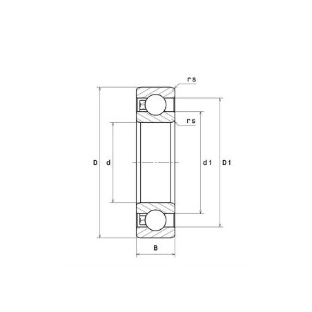 CUSCINETTO 20X47X14 1 CORONA DI SFERE 6204G15C4 SNR