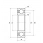 CUSCINETTO 25X52X15 1 CORONA DI SFERE 6205G15C4 SNR