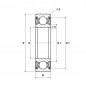 CUSCINETTO 40X90X23 1 CORONA DI SFERE 6308FT150 ZZ SNR