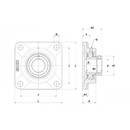 SUPPORTO AUTOALLINEANTE FORO 55 F211 SNR