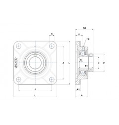 SUPPORTO AUTOALLINEANTE FORO 65 F313 SNR