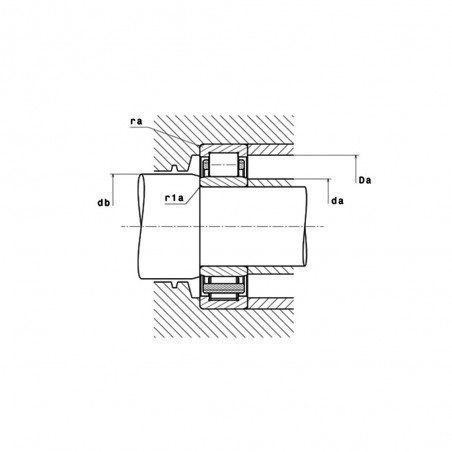 CUSCINETTO 20X27X14 A RULLI CILINDRICI NU204EG15 C3 SNR