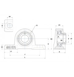 CORPO SUPPORTO FORO 25 P205 SNR