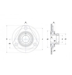 CORPO SUPPORTO FORO 25 LAMIERINO PFT205 SNR