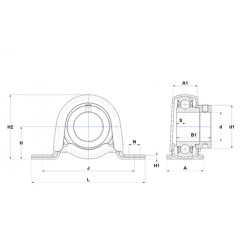 SUPPORTO AUTOALLINEANTE RITTO FORO 35 PP207 SNR