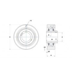 SUPPORTO FORO 50 A CARTUCCIA UCC210 SNR