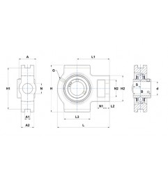 SUPPORTO FORO 25 TENDITORE UCT205 SNR