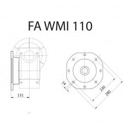 FLANGIA FA WMI110 STM