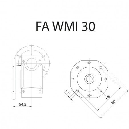 FLANGIA FA WMI30 STM