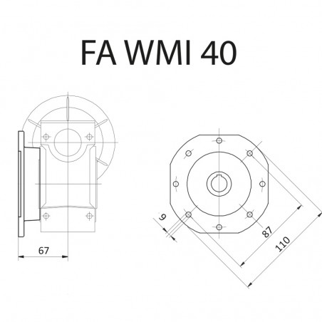 FLANGIA FA WMI40 STM