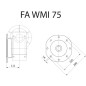 FLANGIA FA WMI75 STM