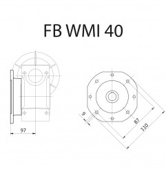 FLANGIA FB WMI40 STM