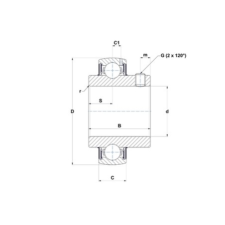 CUSCINETTO 45X90X23/51.6 PER SUPPORTO UCX09G2 SNR