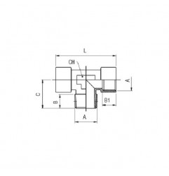 RACCORDO T F-M-F 1/2 INOX AISI316L