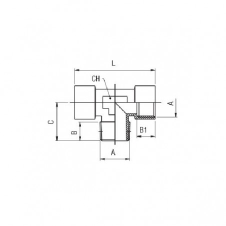 RACCORDO T F-M-F 1/2 INOX AISI316L