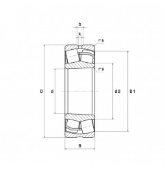 CUSCINETTO 100X215X73 ORIENTABILE A RULLI  22320EAkW33 NTN