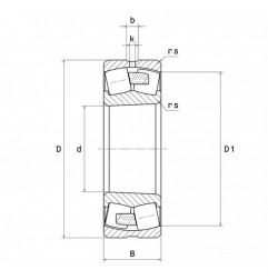 CUSCINETTO 180X300X96 ORIENTABILE A RULLI  23136EMKW33 NTN