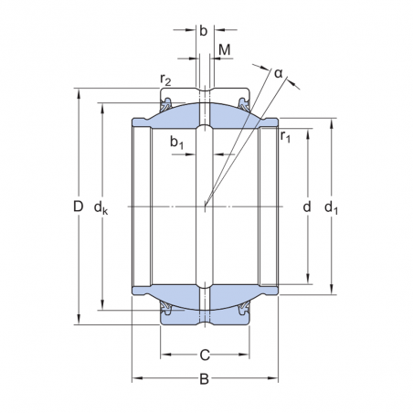 SNODO SFERICO 30X47X18/30 GEEM30ES2RS ISB