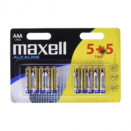 BATTERIA MAXELL AAA MINISTILO ALCALINA 10PZ LR03 MKC