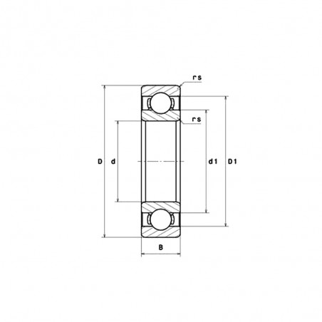 CUSCINETTO 8X28X9 1 CORONA DI SFERE 638 2RS ECONOMICO