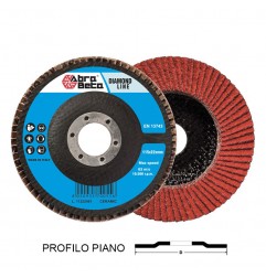 DISCO LAMELLARE 115 GR.60 CERAMICATO DIAMOND PIANO SUPPORTO IN FIBRA