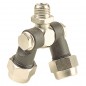 GETTO SNODATO DOPPIO OTTONE 1/4"M 004760