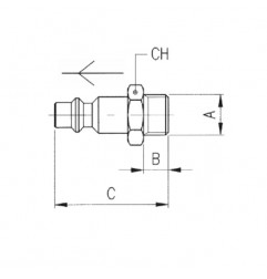 INNESTO ATTACCO M. 1/2" SERIE ITALIANA