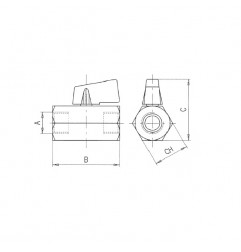 VALVOLA A SFERA F.F. 3/8