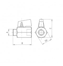 VALVOLA A SFERA M.F. 1/8